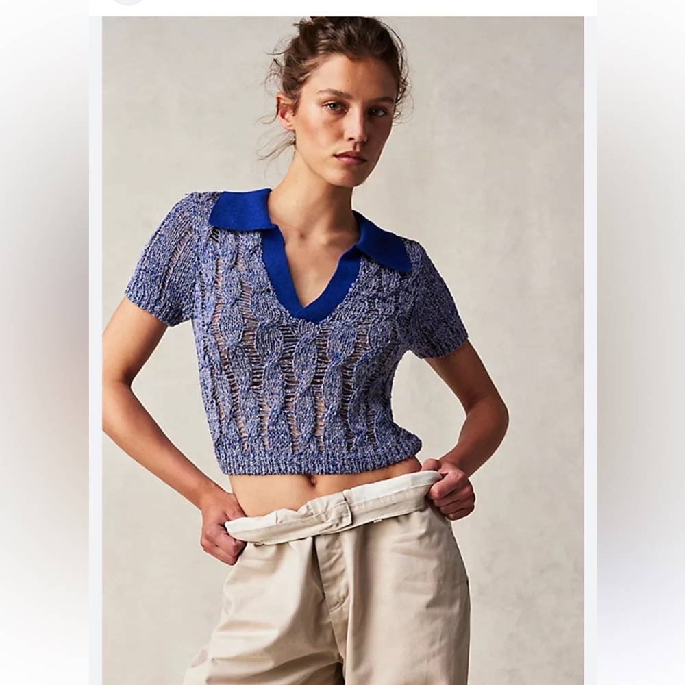 Free People Cassia Polo size small (new)